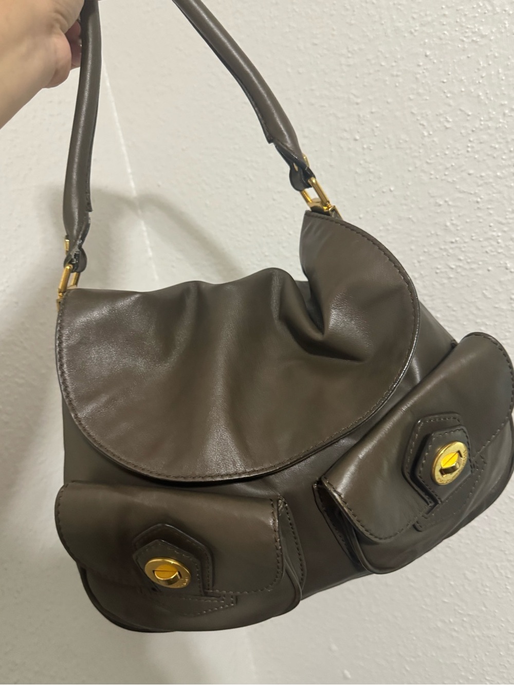 Marc By Marc Jacobs Olive Brown Leather Lil Ritz or Natasha